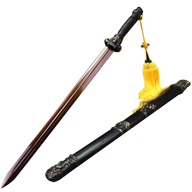 han jian gluttonous huaying longquan sword sword integrative pattern of cold steel, manganese steel town curtilage martial arts is not edged usually