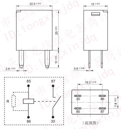 chevrolet style 10 relays 96190187 dc12v deco korea v9-1a-12v ...
