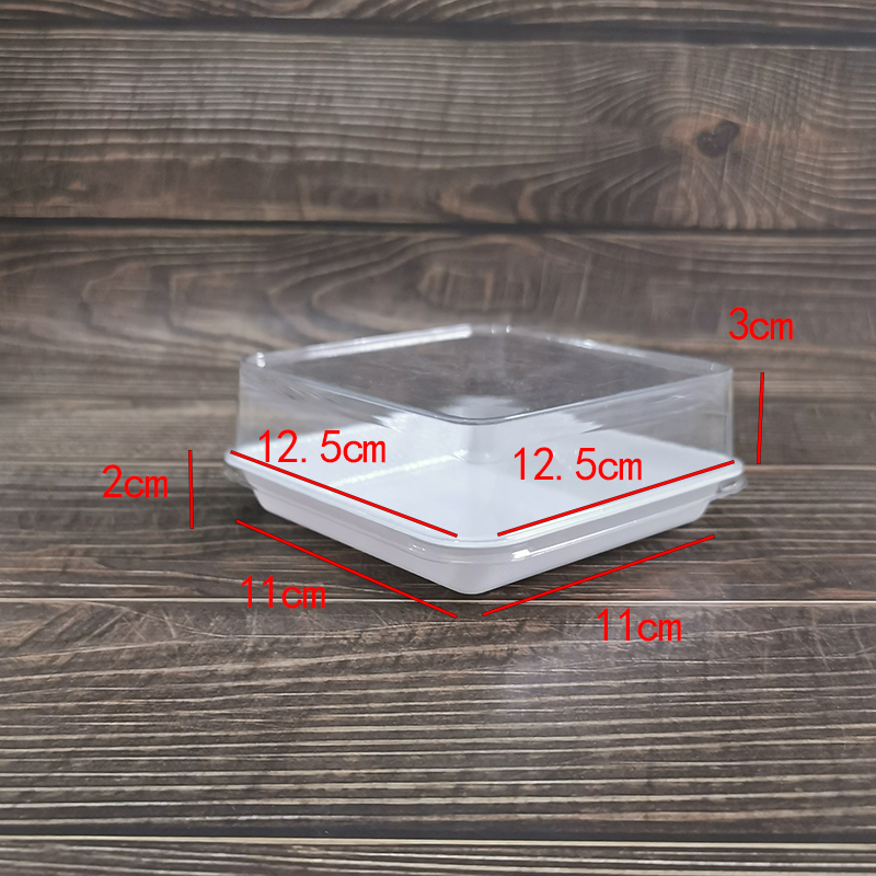 Long Square Blister Box Pastry Sandwich Baking Box Food Grade Material Disposable Take out Box