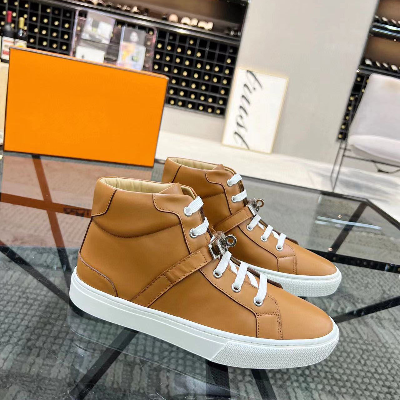 european station spring and autumn new high-top men‘s casual fashion all-match board shoes fashion shoes