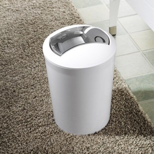大小号北欧式创意厕所卫生间客厅家用垃圾桶有盖摇盖式垃圾筒纸篓
