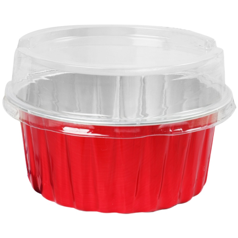 Daifuku Packaging Box round Dafu Mousse Pudding Disposable Foil Aluminum Foil Single Cake Cup to-Go Box