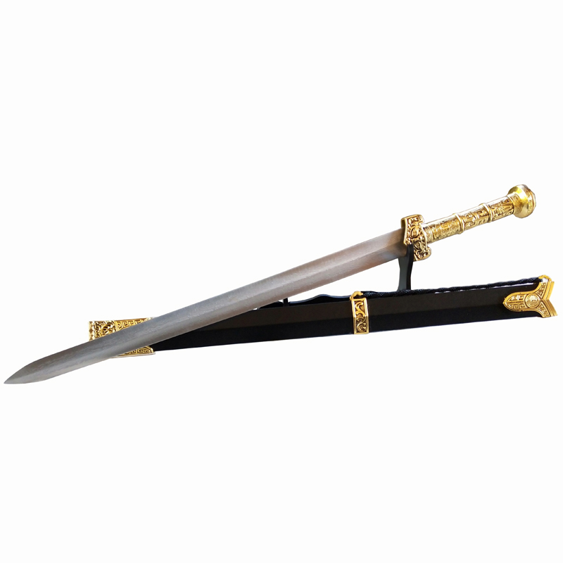 longquan sword stainless steel metal short small han jian jian decorative props dagger town house to ward off bad luck is not edged usually