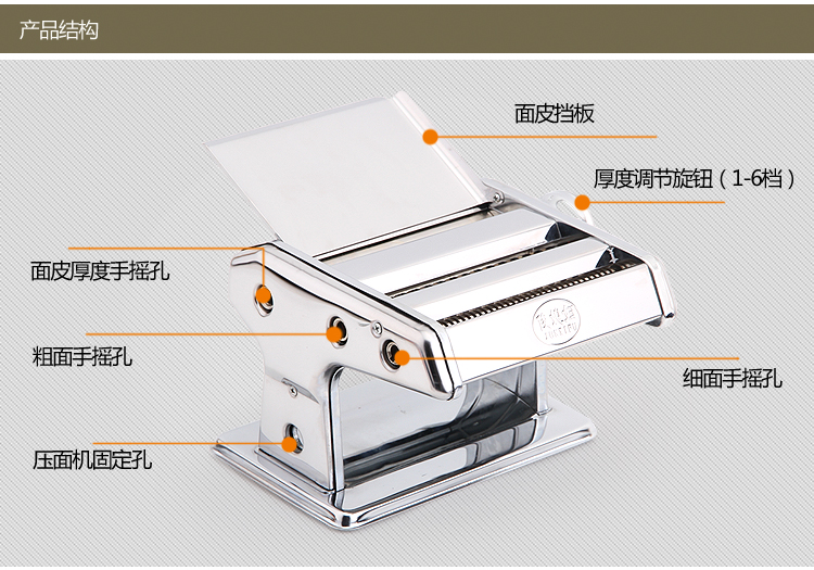 俊媳妇压面机家用加厚擀面机手动小型多功能饺子皮二刀面条机