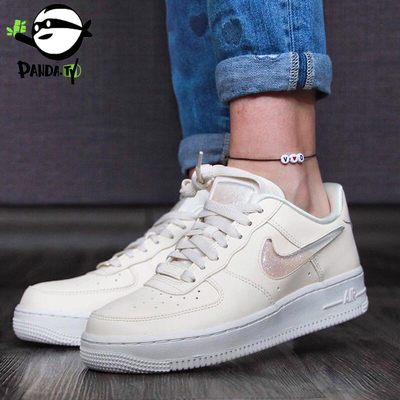 NIKE W AIR FORCE 1果冻渐变色空军一号米白女子板鞋 AH6827-100-淘宝网