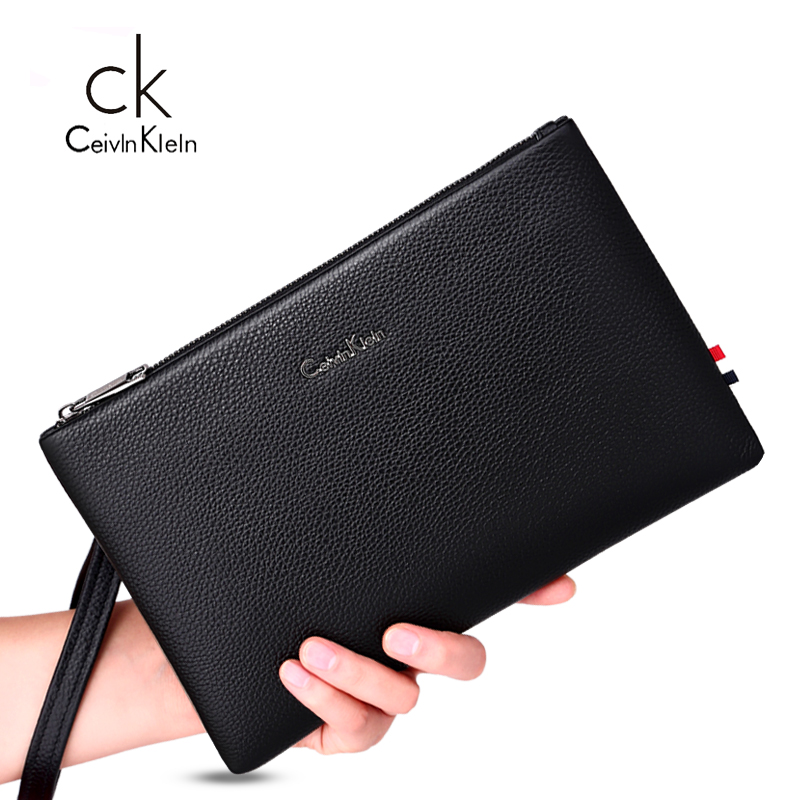 ck véritable sac à main en cuir pour hommes européens et américains de la mode de sac d'embrayage de la première couche de cuir de vachette d'affaires décontractée main tenant l'enveloppe sac de marée paquet ck véritable sac à main en cuir pour hommes européens et américains de la mode de sac d'embrayage de la première couche de cuir de vachette d'affaires décontractée main tenant l'enveloppe sac de marée paquet