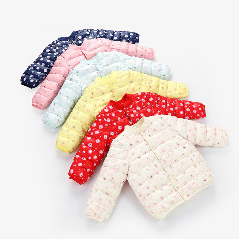 新款秋鼕兒童童裝羽絨棉服短款小孩棉襖中小童女童寶寶羽絨棉內膽