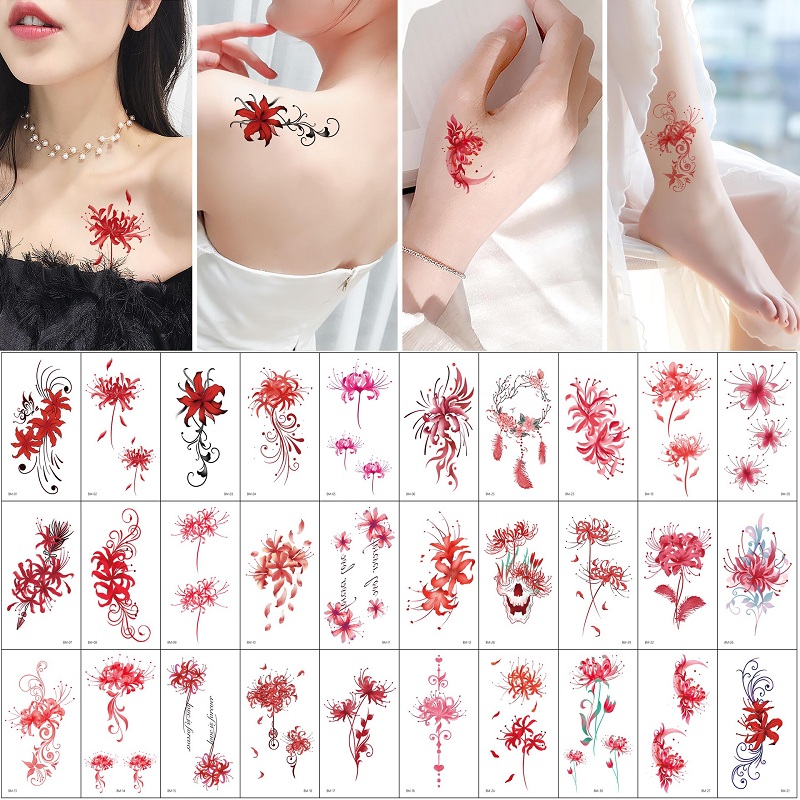 Fresh Girl Heart Korean Style Tattoo Sticker Waterproof and Durable Boys and Girls Ins Style Small Pattern Cute Cartoon Fashionable