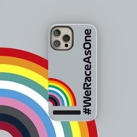 F1Motorsport New Rainbow WE RACE AS ONE 14, 13, 12 iPhone Case