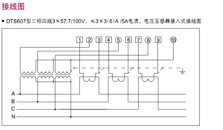 德力西dtsf607三相分时段电子表380v10(40a)电度电能表