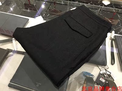 世界杯狂欢价 意大利轻奢博图男装 黑灰色羊毛混纺针织