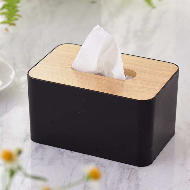 household hotel dining room solid wood cover oak cover tissue box paper extraction box toilet car in northern europe simple tissue box