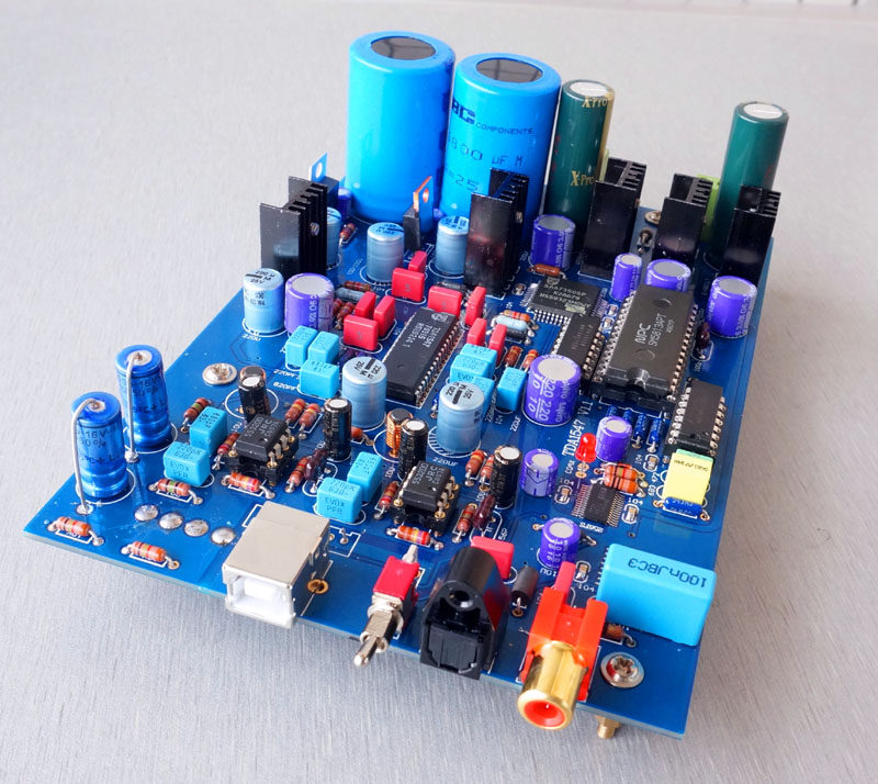 DAC TDA1547+DIR9001+SM5813+SAA7350 USB DIY Kit 44.1K/48K 16BIT beyond ...