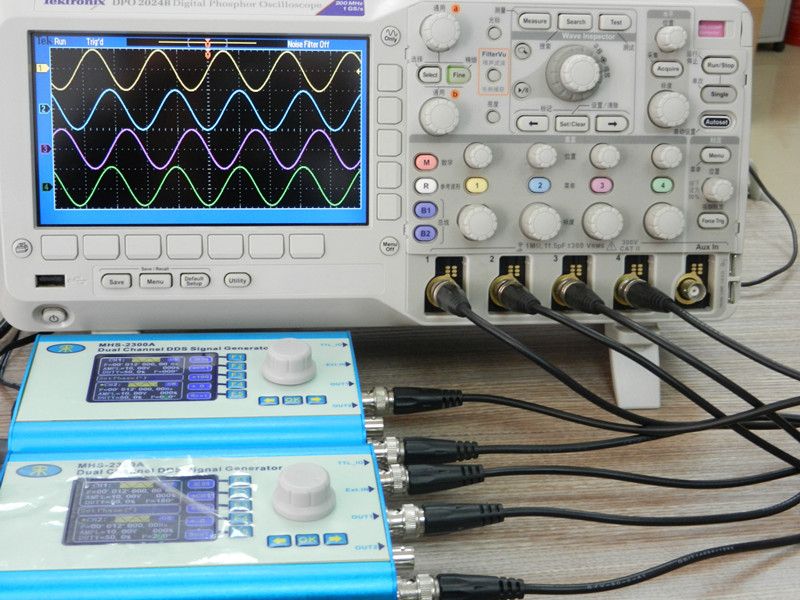 mhs2300a 5mhz全数控双通道 任意波形 dds函数信号发生器 信号源