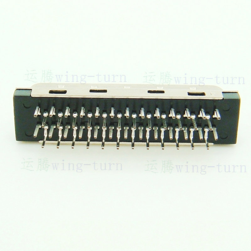 yunteng mdd50ma-180 scsi plug straight pin pcb male 50 core db straight pin