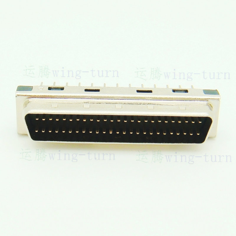 yunteng mdd50ma-180 scsi plug straight pin pcb male 50 core db straight pin