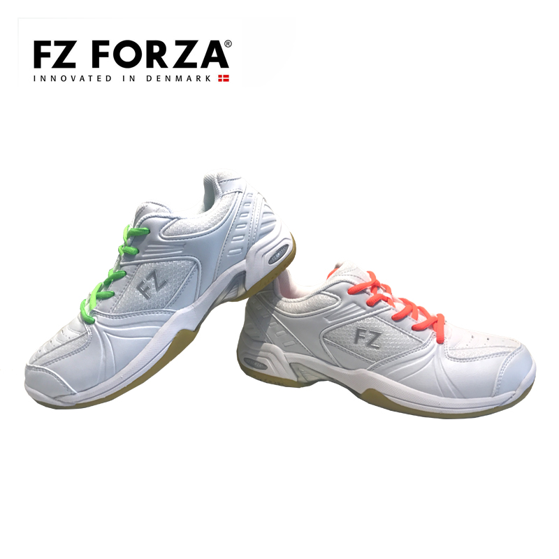 正品丹麥FZ FORZA新款羽毛球鞋小白鞋男女款兒童鞋減震防滑運動鞋