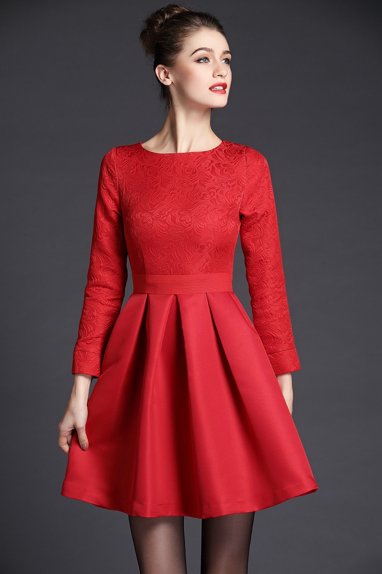 Vestidos De Noche Cortos Con Manga Larga Rojos Vestidos De Noche Cortos Con Manga Larga Rojos