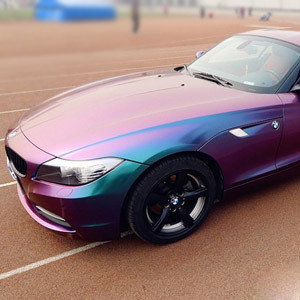 汽车改色膜 碳纤维电镀膜珠光膜变色龙膜磨砂膜改色膜车顶贴