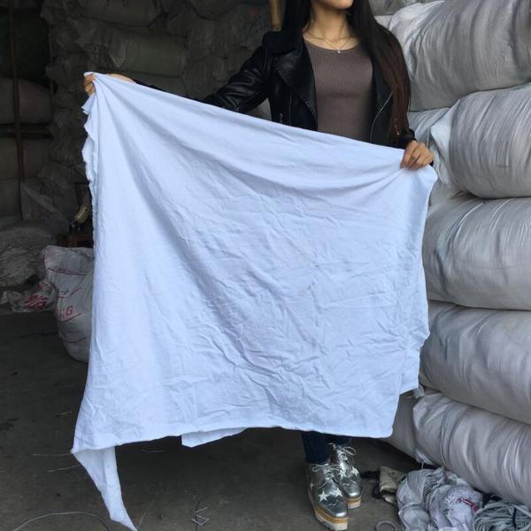 擦机布全棉白色大块工业抹布吸水吸油不掉毛碎布片废布25公斤包邮