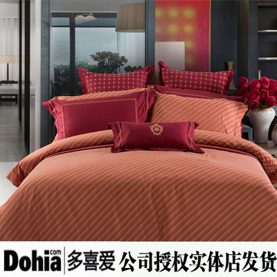 多喜爱全棉提花贡缎六件套普尼亚时尚大气经典套件床上用品正品