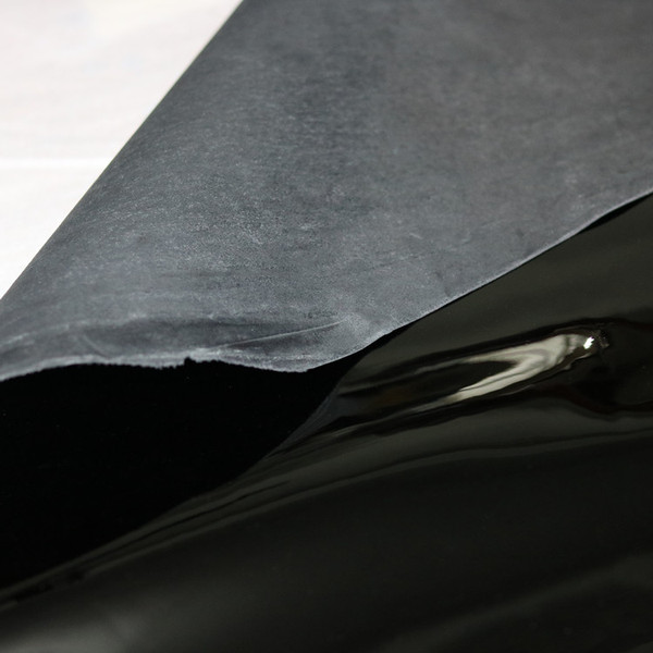 整张出售 头层牛皮镜面皮黑色薄软亮面漆皮 真皮面料 牛皮革