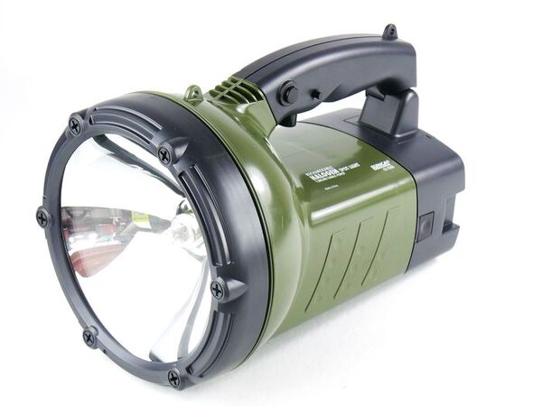 正品新佳220s卤素充电式强光远程探照灯露营灯户外铝合金防水聚光