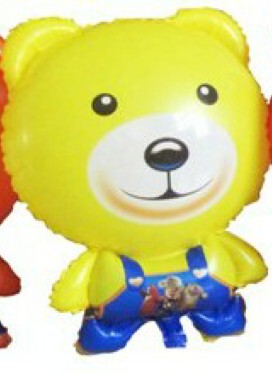新品上架氢气球批发卡通气球生日气球儿童气球玩具熊出没黄色小熊