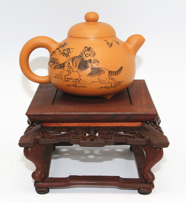 紫砂茶具高级工艺师汪成琼紫砂壶三乳足鼎紫砂壶_价格_评价_怎麼样