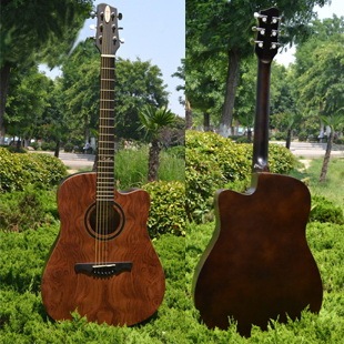 flymoon(中英)菲艾蒙吉他花梨木民谣吉它指弹弹唱41寸包邮