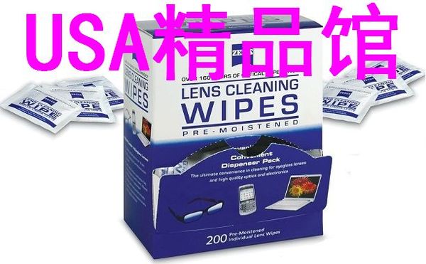 zeiss lens wipes美国专业镜头擦镜纸 镜头纸 眼镜纸 湿纸巾50片