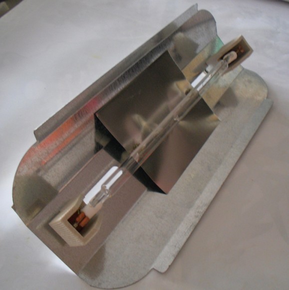 兴旺500w/1000w两用碘钨灯架 卤钨灯管专用支架 小太阳灯罩 灯架