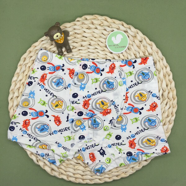 Lolo squirrel洛洛诗库睿高端儿童内裤纯棉男童平角裤四角裤1条装