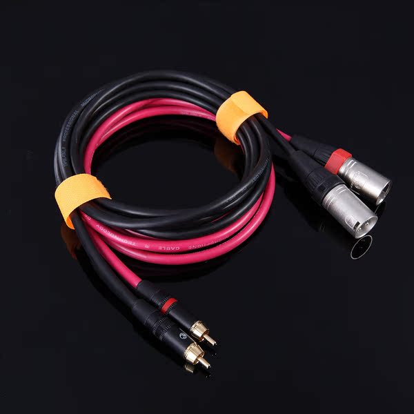 甬声 莲花头(rca)转卡农(公)华敏线材 2.5米 睿韵声学 sw3121