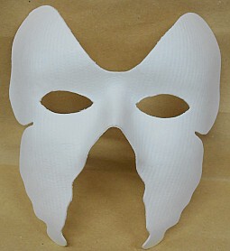 diy手绘 考拉面具 蝴蝶面具彩绘环保 纸脸谱 白色面具