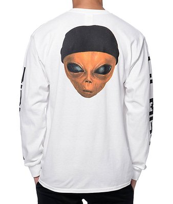 【ripndip外星人】美国代购外星人长袖t恤滑板中指猫正版代购