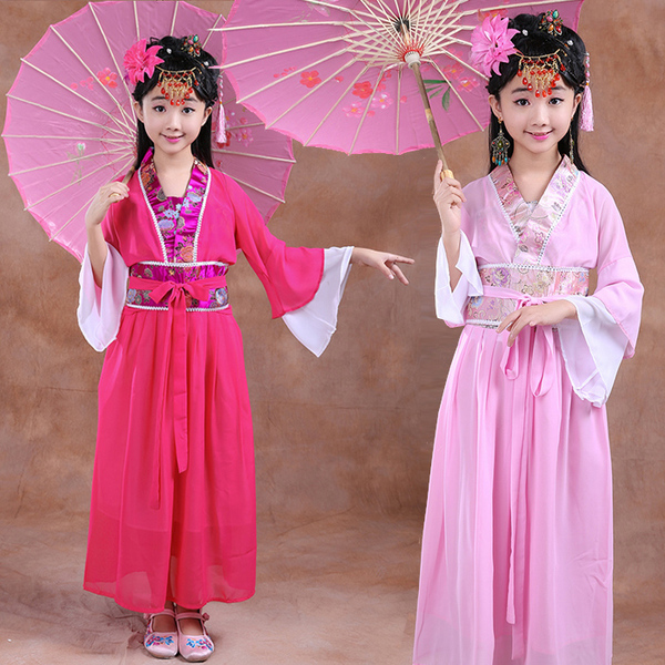 七仙儿童古装仙女粉色图片