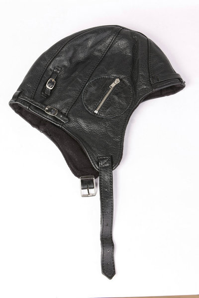 睿金皮帽 真皮帽子 真皮皮帽 牛皮飞行帽 机车帽