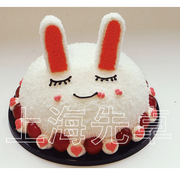 【正品】先卓仿真蛋糕模型 塑胶生日蛋糕模型 卡通兔 元祖款式