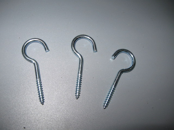 螺纹铁挂钩 木螺丝挂勾 羊眼灯钩 窗帘钩 铁钩子 多用途挂钩 批发