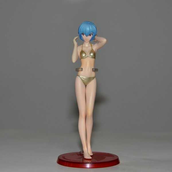 eva 新世纪福音战士 正版 金色比基尼泳装凌波丽 万代 盒蛋 手办