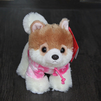 可爱博美犬公仔毛绒玩具小狗玩偶 仿真小狗娃娃女生儿童生日礼物_价格