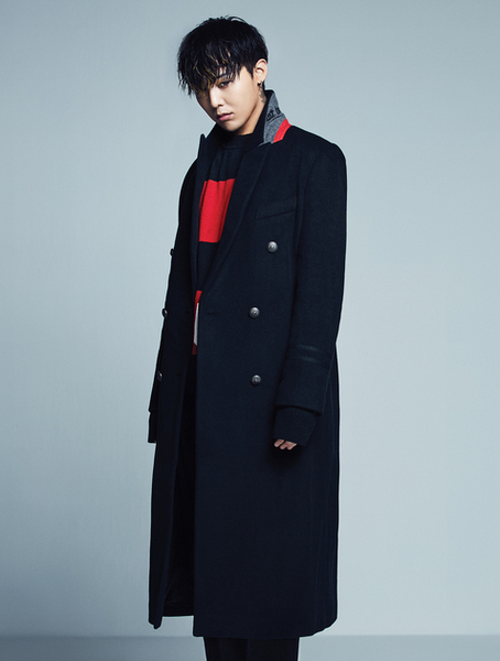 韩国官网代购 8秒 g-dragon 毛呢大衣长外套权志龙设计8seconds