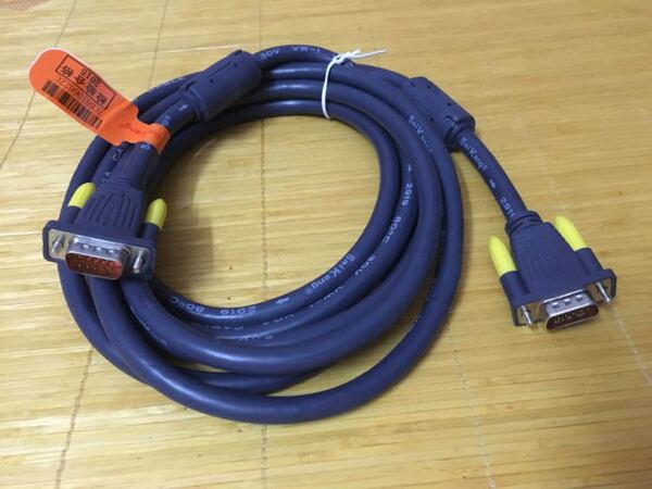 三星曲面显示器27寸c27f397fh电脑显示屏连接主机15针孔vga数据线