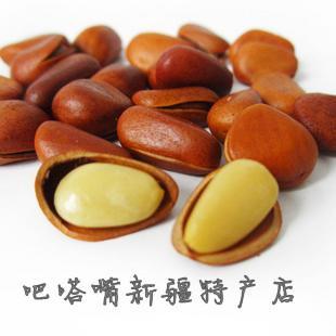 新貨新疆特產乾果阿勒泰紅松子特級野生開口松子特價堅果零食250g