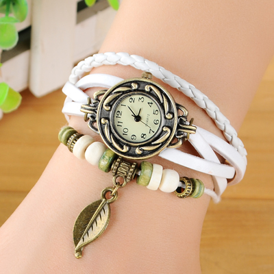 韓版潮流時尚手錶真皮帶簡約原宿複古手錶男女學生手錶情侶對表