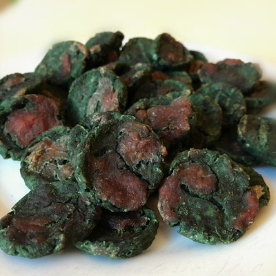 tina麻自制鸭肉海藻饼60g宠物美毛粉黑鼻头萨摩泰迪卵磷脂狗零食