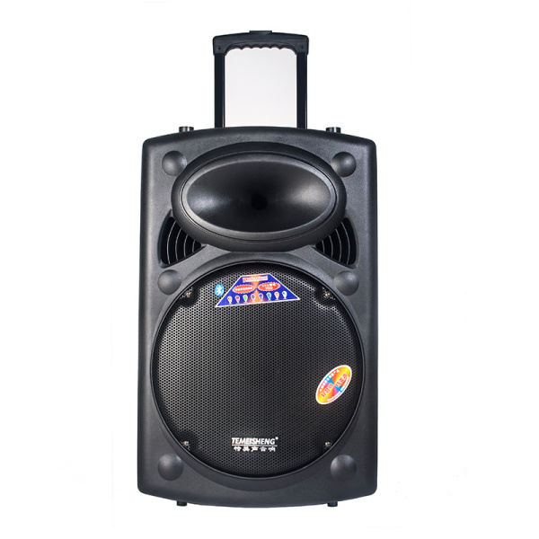 特美声2305s-16大功率15寸广场舞台拉杆音响充电录音锂电户外音箱