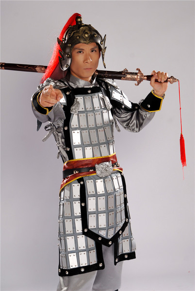 大地主 古装服装将军服装 兵马俑汉服 黄金甲盔甲舞台影视演出服