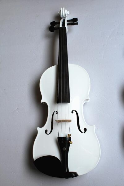 白色小提琴 高档手工小提琴 考级小提琴 型号4/4-1/4齐全